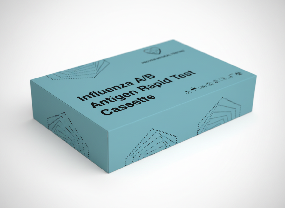 Influenza A & B Antigen Rapid Test — macro detail — Proven Medical Testing