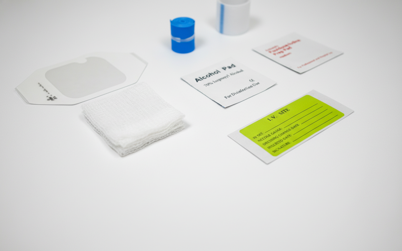 IV Start Kit — macro detail — Proven Medical Testing
