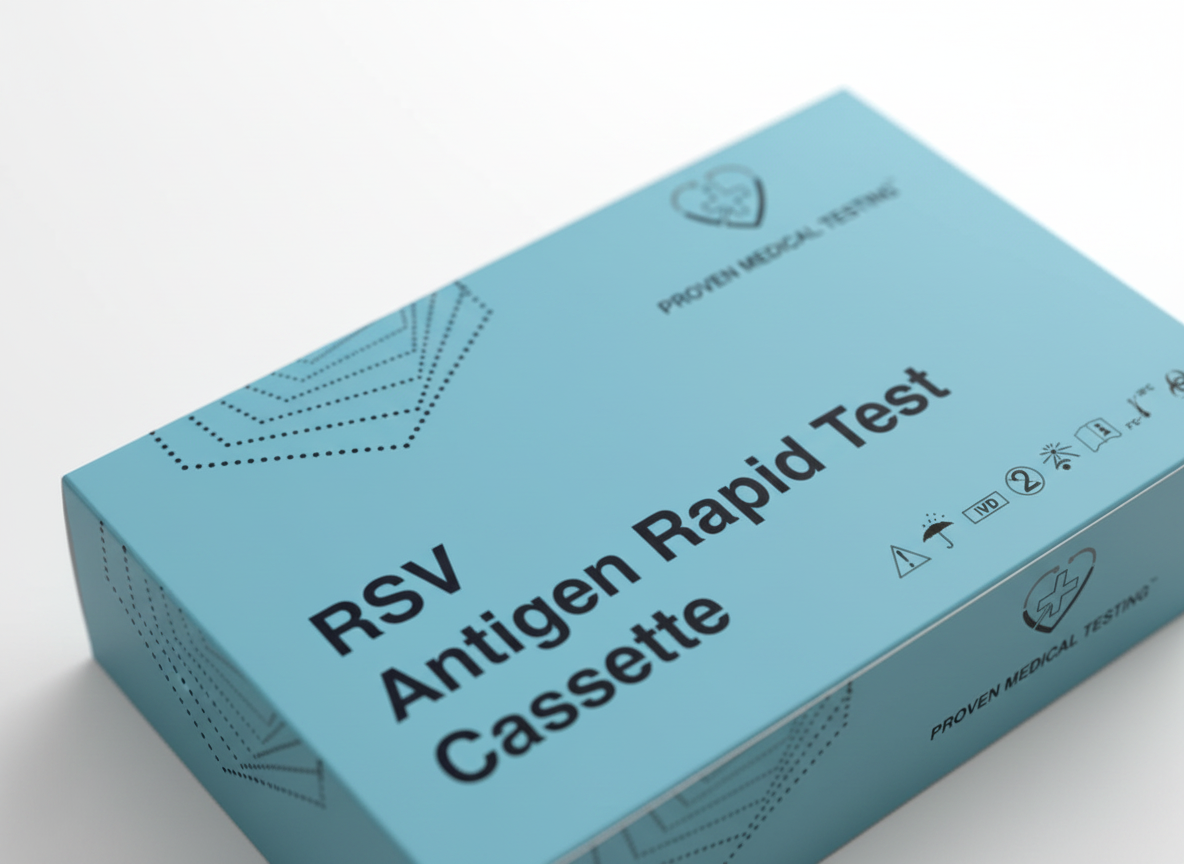RSV Antigen Rapid Test — macro detail — Proven Medical Testing